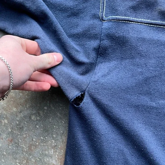 Vintage 80s Sport-T by Stedman Navy Blue E.N.D. Football Jersey T-Shirt Mens M? - Picture 7 of 8